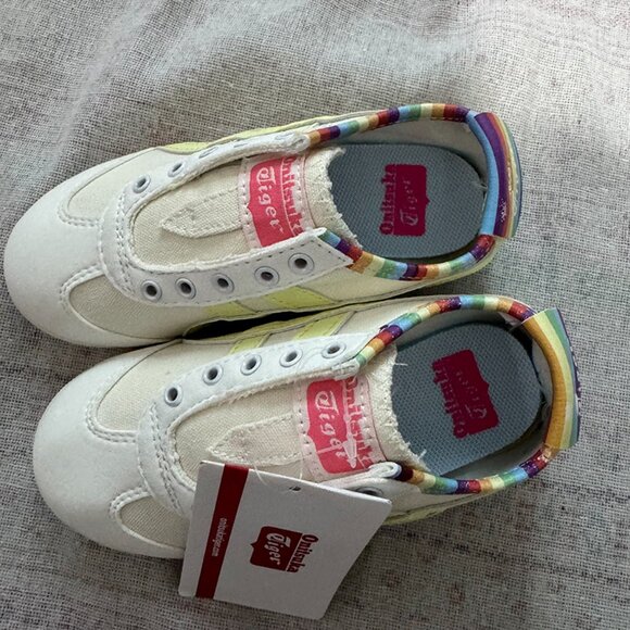 Ontisuka Tiger Paraty Rainbow White Canvas Shoes - Picture 8 of 9